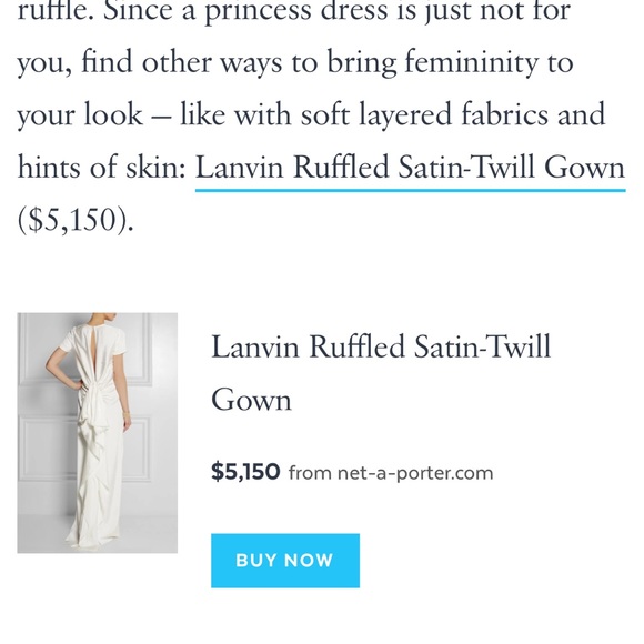 LANVIN silk gown French 34 NWT - Picture 4 of 16